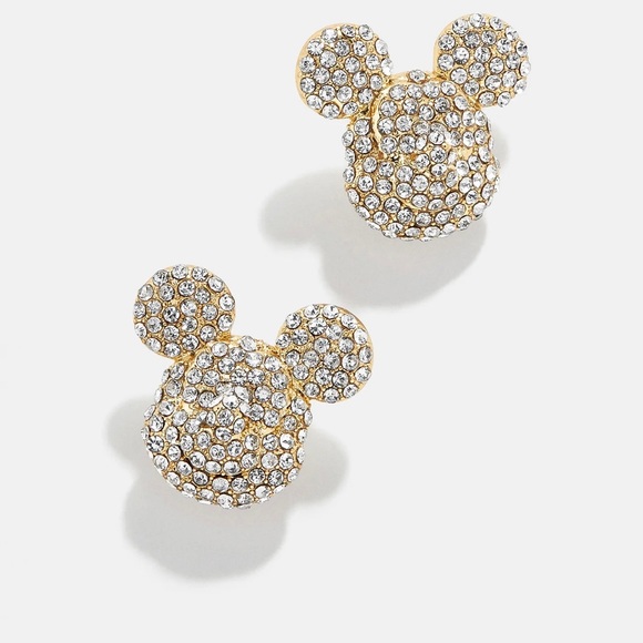 BaubleBar Jewelry - BaubleBar Mickey Mouse Disney 3D Silhouette Earrings in Clear